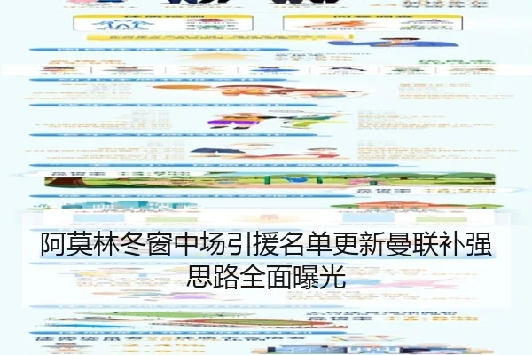 阿莫林冬窗中场引援名单更新曼联补强思路全面曝光